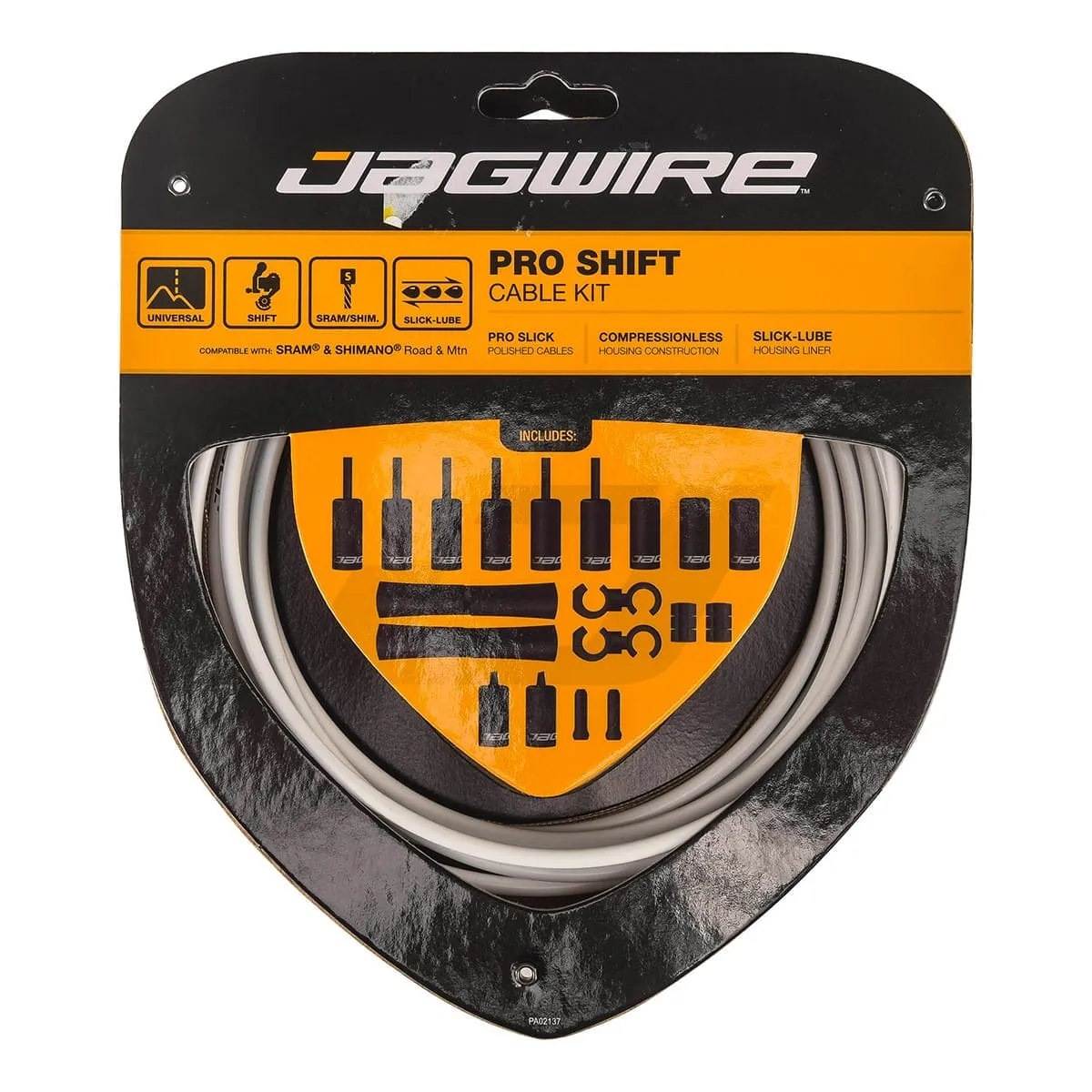 Kit de Cbles et Gaines de Dérailleur JAGWIRE ROAD AND MOUNTAIN PRO Gris