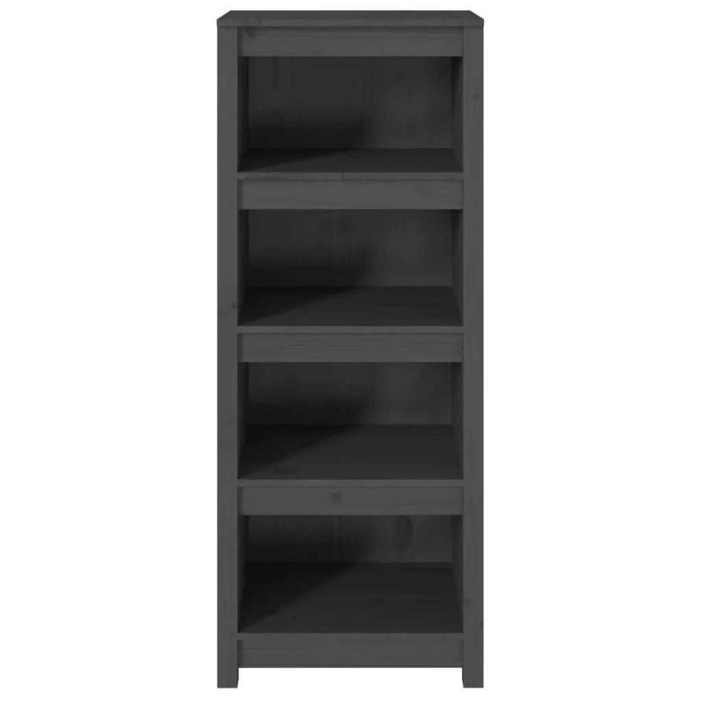 vidaXL Bibliothèque Gris 50x35x125,5 cm Bois de pin massif | vidaxl-fr