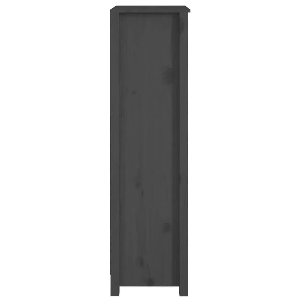 vidaXL Bibliothèque Gris 50x35x125,5 cm Bois de pin massif | vidaxl-fr