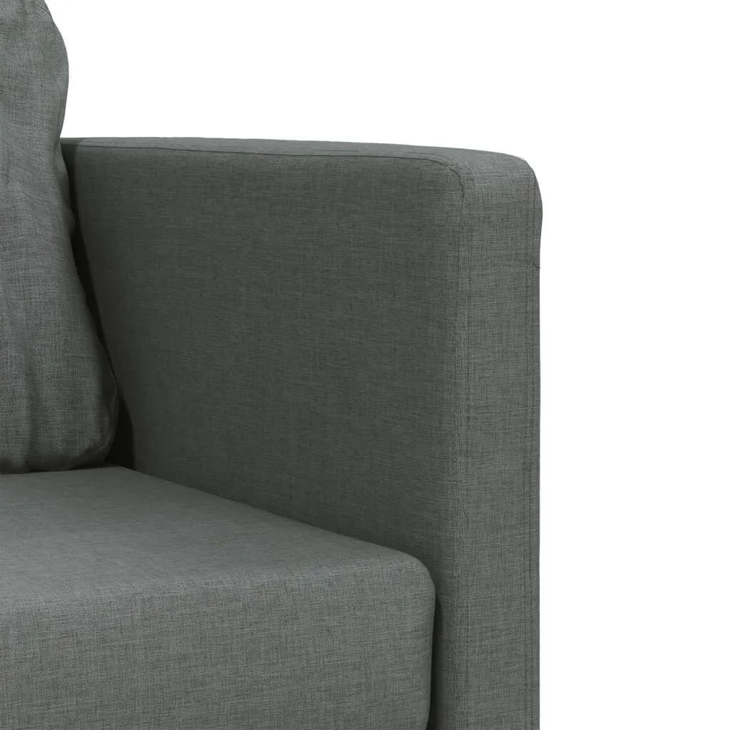 vidaXL Canapé-lit 2 en 1 gris foncé 112x174x55 cm tissu | vidaxl-fr
